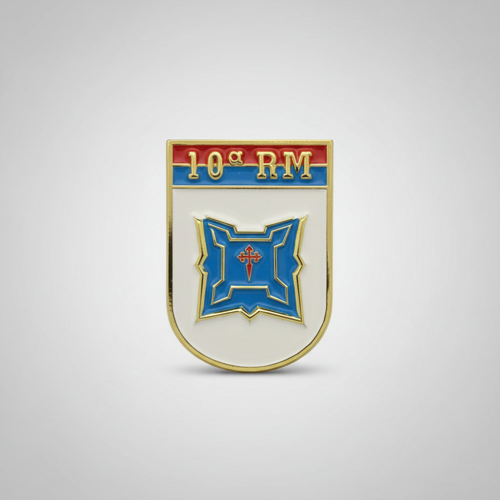 Distintivo metálico de Organização Militar modelo novo 3D ALTO-RELEVO (un)