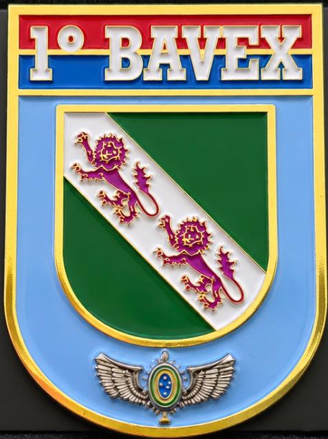 Distintivo metálico de Organização Militar modelo novo 3D ALTO-RELEVO (un)