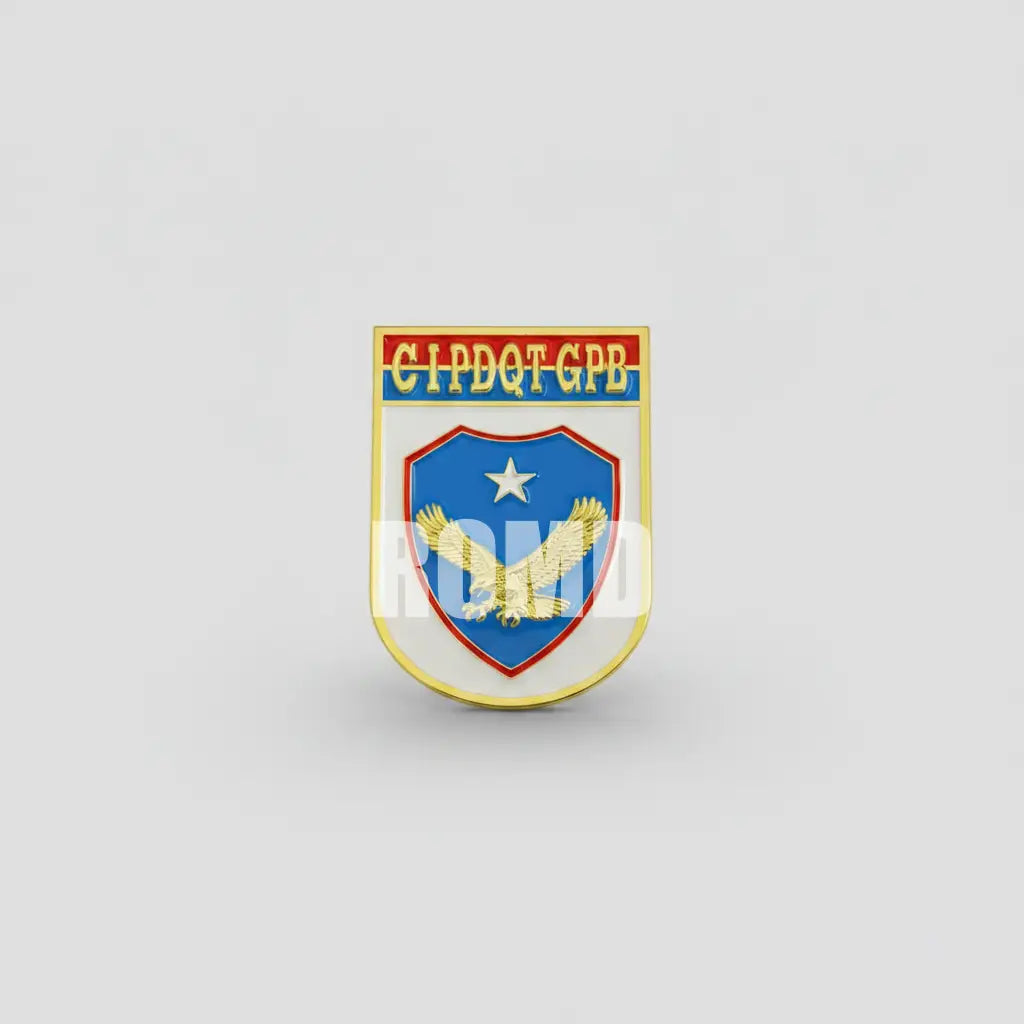 Distintivo metálico de Organização Militar modelo novo 3D ALTO-RELEVO (un)