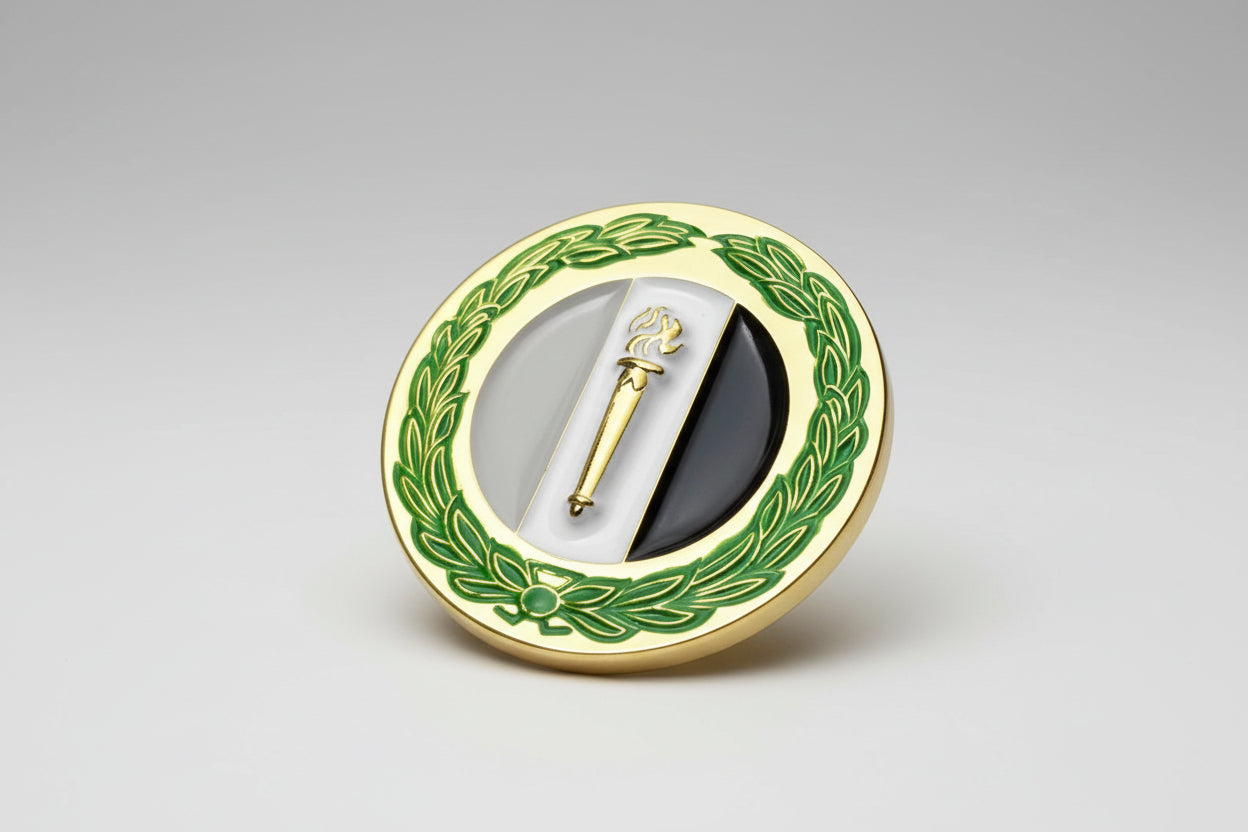 Distintivo Metálico de BOLSO EXÉRCITO - 3D ALTO-RELEVO fixação PINO
