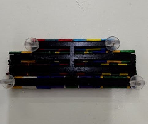 Placa com 5 barretas de medalha militar de TRILHO - fixacao por SUPER-IMÃ ou PINO