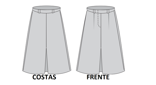 Uniforme Exército: Saia Cinza-claro Exército