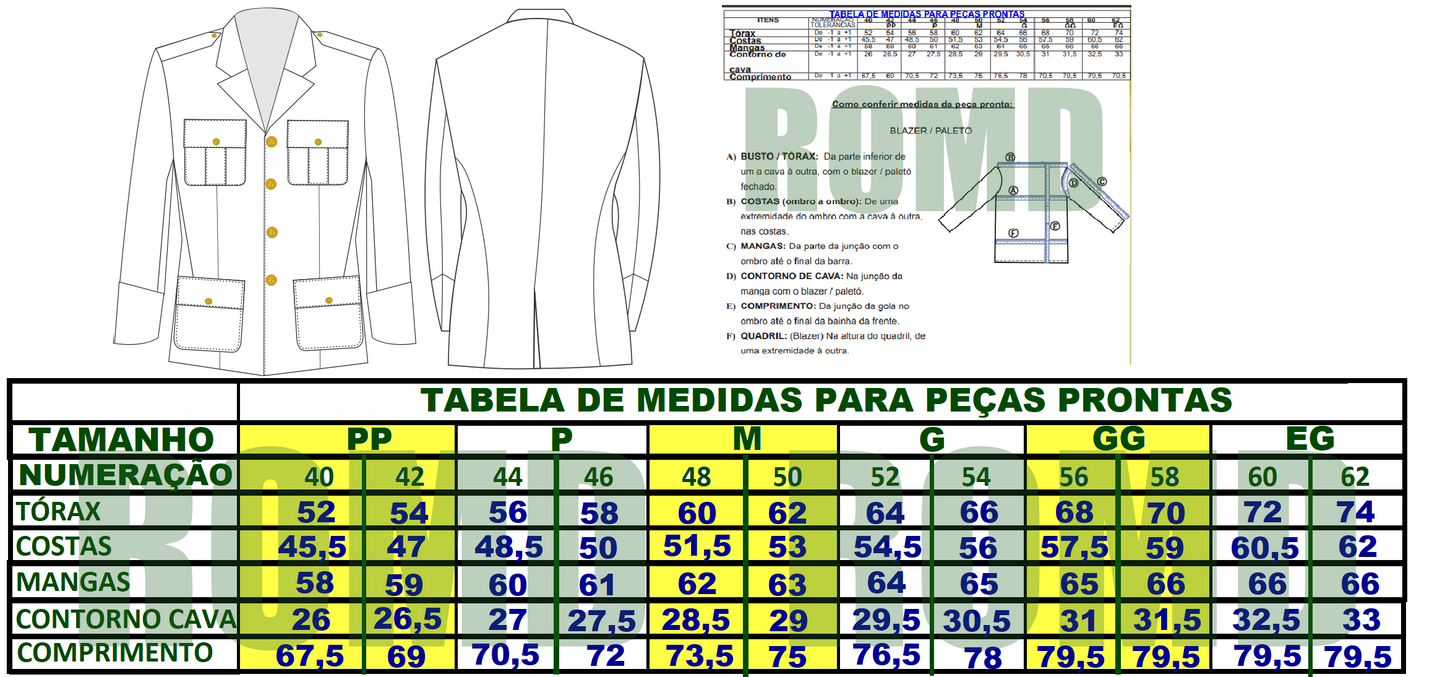 Uniforme do Exército: Túnica masculina branca Exército