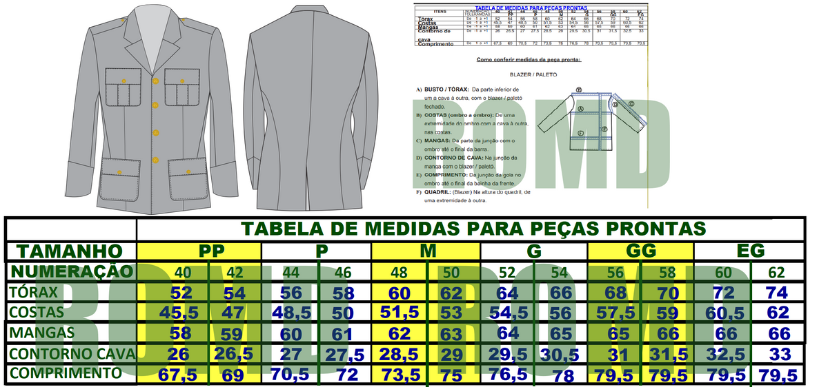 Uniforme do Exército: Túnica masculina cinza Exército