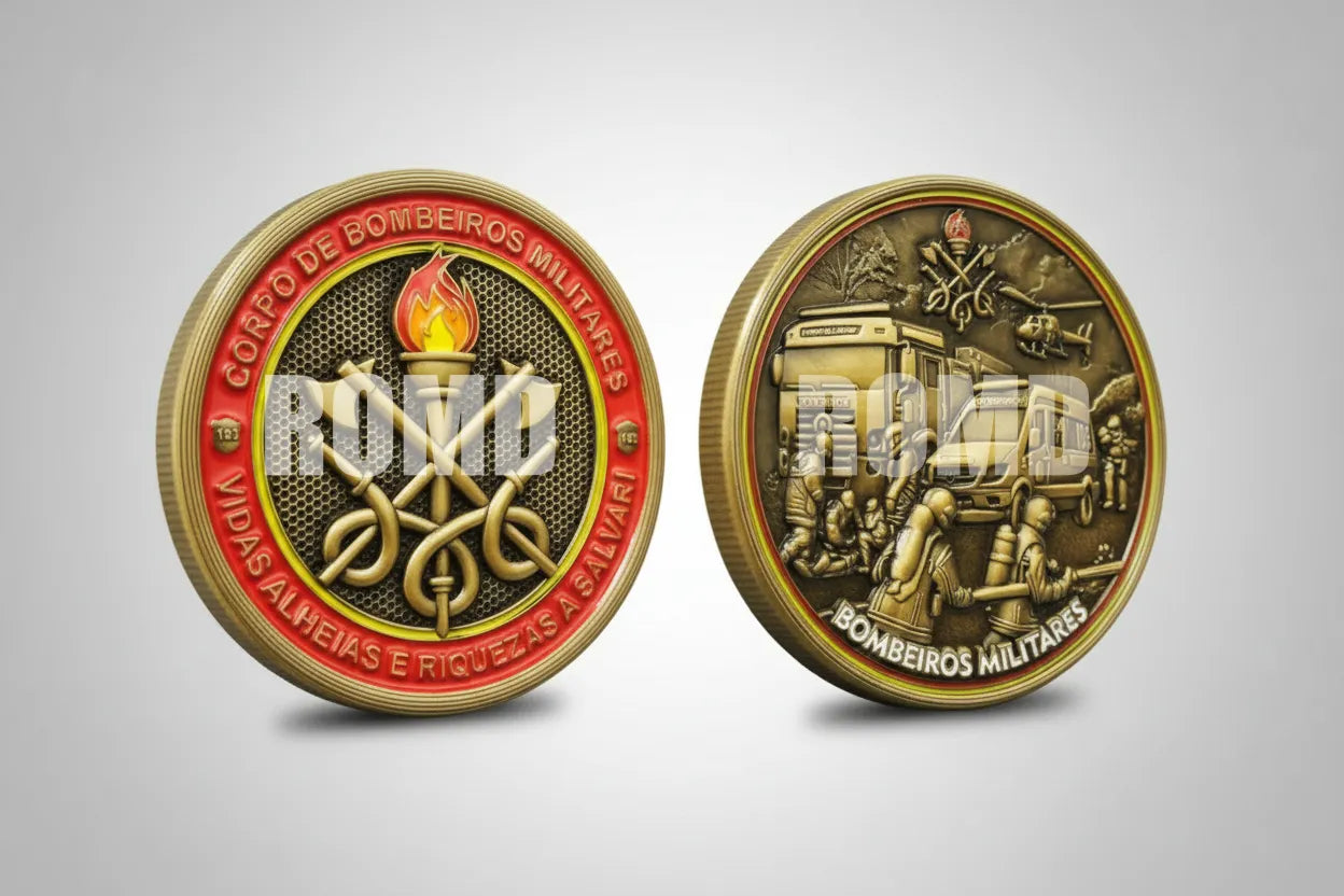 MOEDA ( COIN ) COMEMORATIVA EM ALTO-RELEVO 3D COM EXCELENTE DEFINIÇÃO