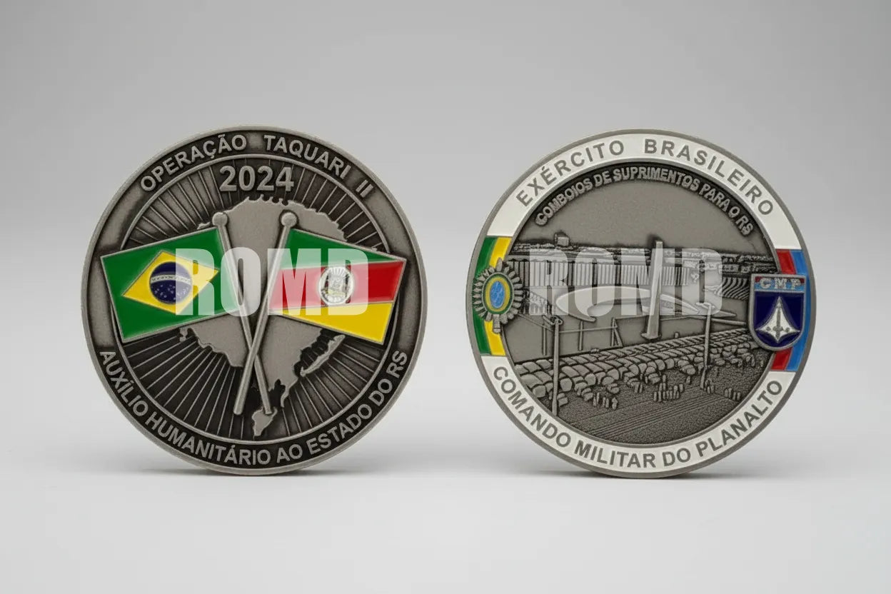 MOEDA ( COIN ) COMEMORATIVA EM ALTO-RELEVO 3D COM EXCELENTE DEFINIÇÃO