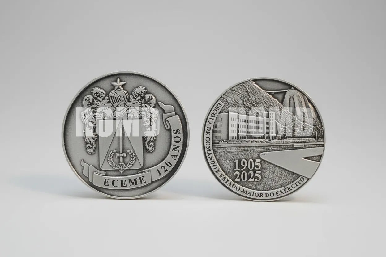 MOEDA ( COIN ) COMEMORATIVA EM ALTO-RELEVO 3D COM EXCELENTE DEFINIÇÃO