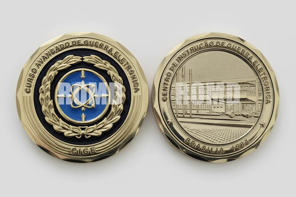 MOEDA ( COIN ) COMEMORATIVA EM ALTO-RELEVO 3D COM EXCELENTE DEFINIÇÃO