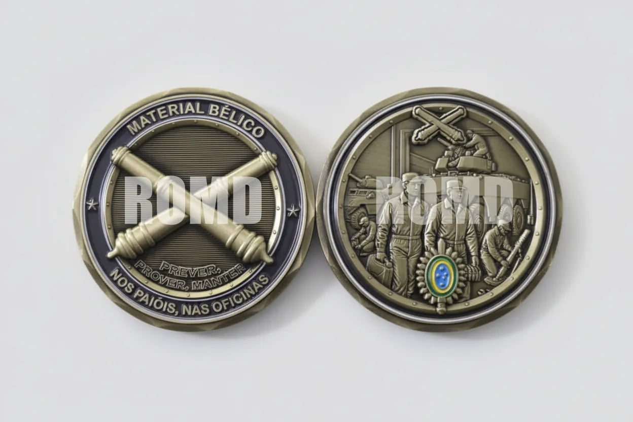 MOEDA ( COIN ) COMEMORATIVA EM ALTO-RELEVO 3D COM EXCELENTE DEFINIÇÃO