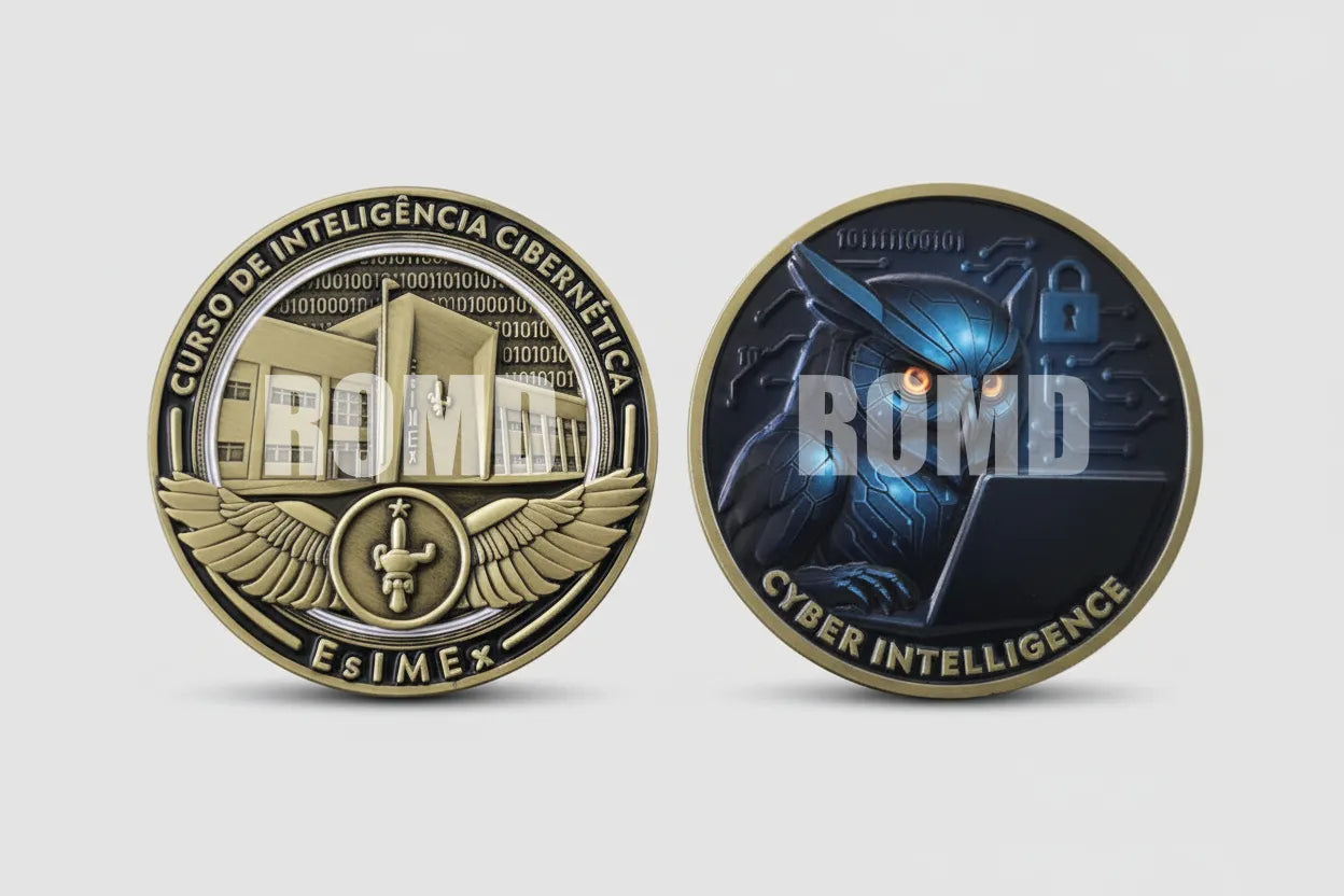 MOEDA ( COIN ) COMEMORATIVA EM ALTO-RELEVO 3D COM EXCELENTE DEFINIÇÃO