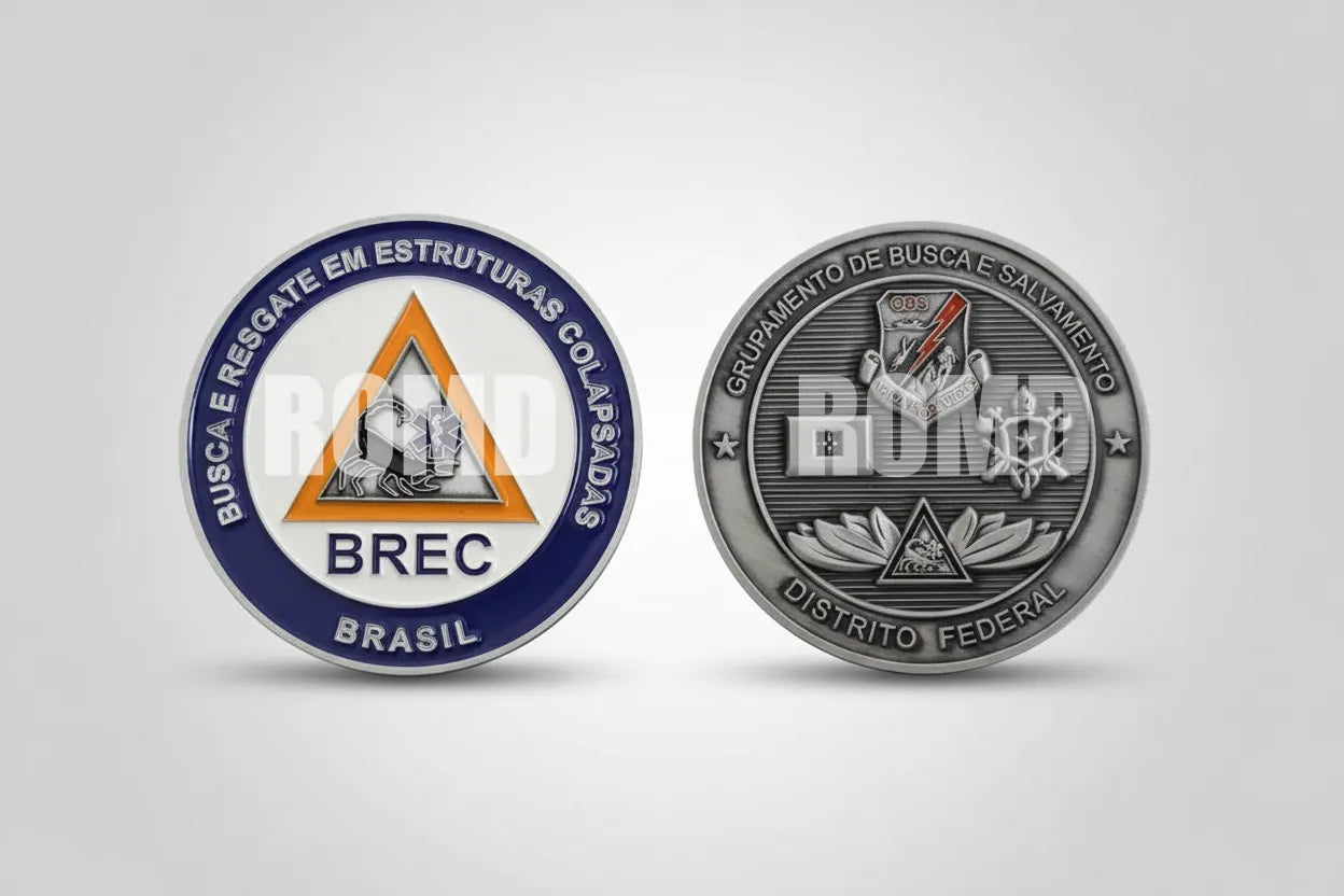 MOEDA ( COIN ) COMEMORATIVA EM ALTO-RELEVO 3D COM EXCELENTE DEFINIÇÃO