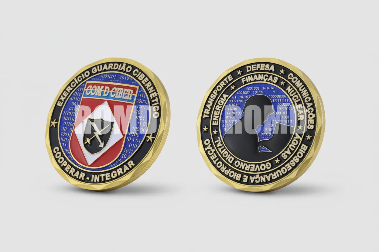 MOEDA ( COIN ) COMEMORATIVA EM ALTO-RELEVO 3D COM EXCELENTE DEFINIÇÃO