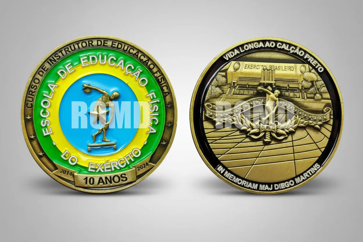 MOEDA ( COIN ) COMEMORATIVA EM ALTO-RELEVO 3D COM EXCELENTE DEFINIÇÃO