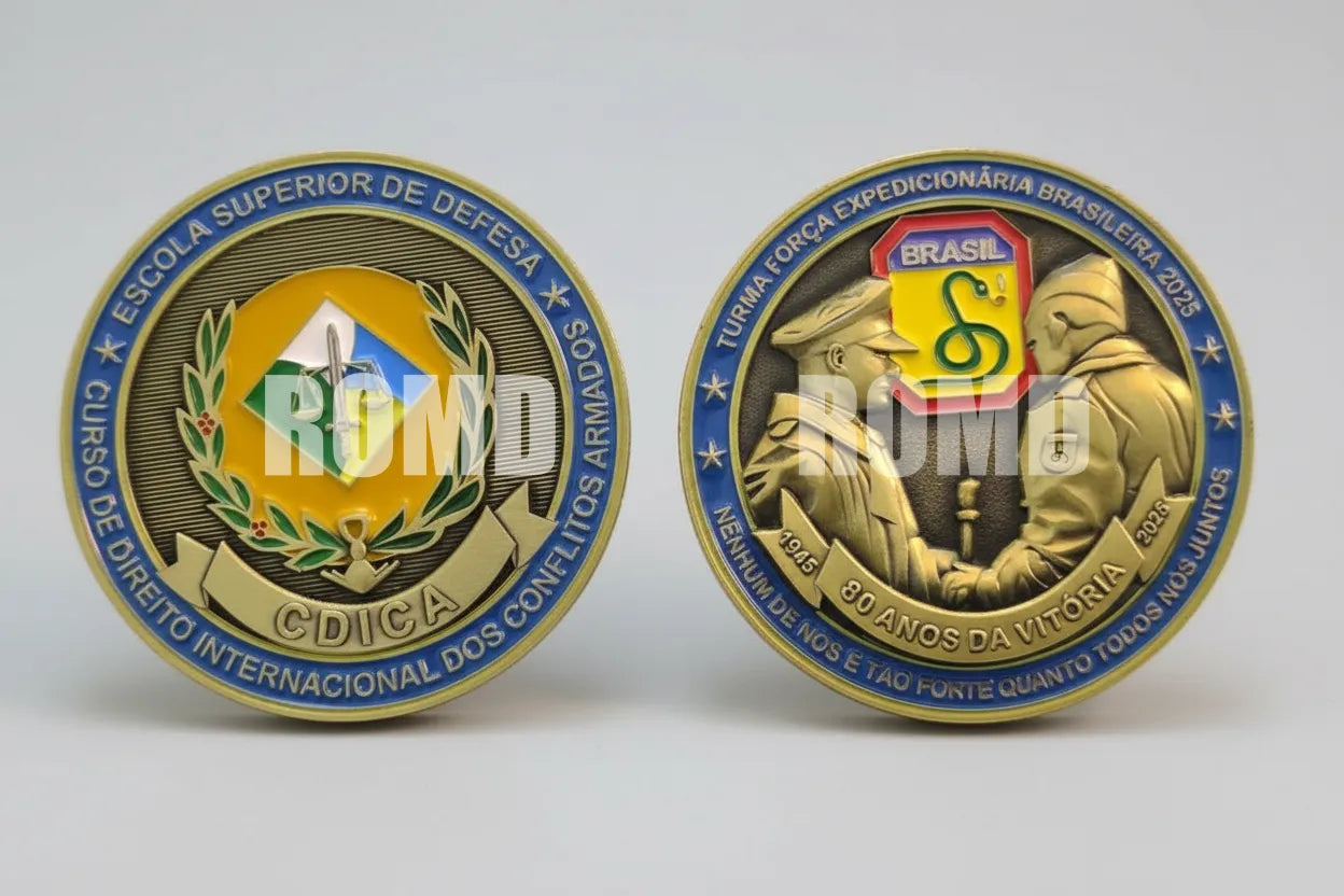 MOEDA ( COIN ) COMEMORATIVA EM ALTO-RELEVO 3D COM EXCELENTE DEFINIÇÃO