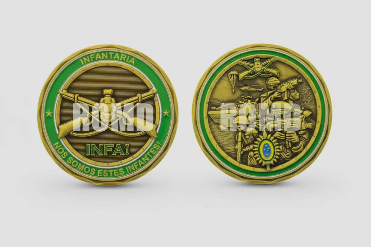 MOEDA ( COIN ) COMEMORATIVA EM ALTO-RELEVO 3D COM EXCELENTE DEFINIÇÃO