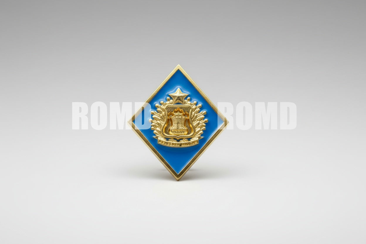 Distintivo Metálico de BOLSO (formação) EXÉRCITO - 3D ALTO-RELEVO fixação PINO