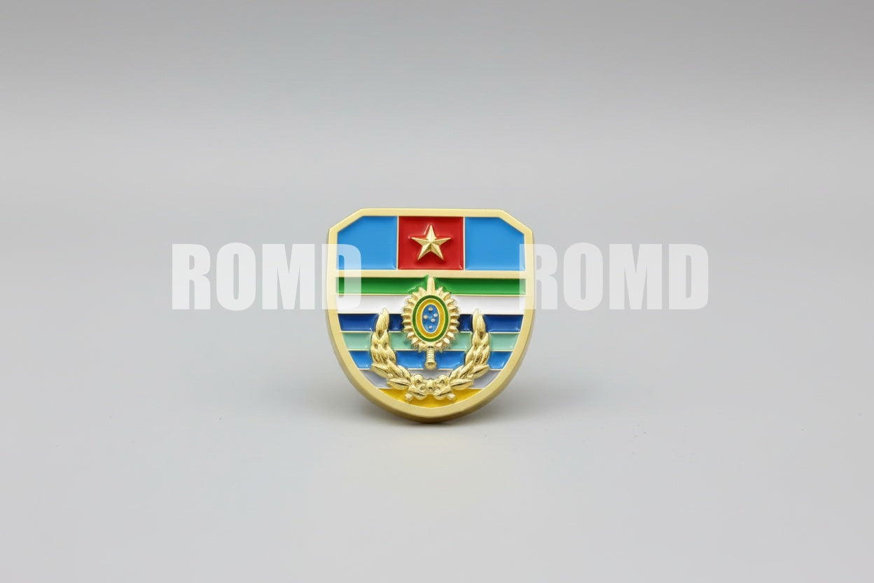 Distintivo Metálico de BOLSO (formação) EXÉRCITO - 3D ALTO-RELEVO fixação PINO
