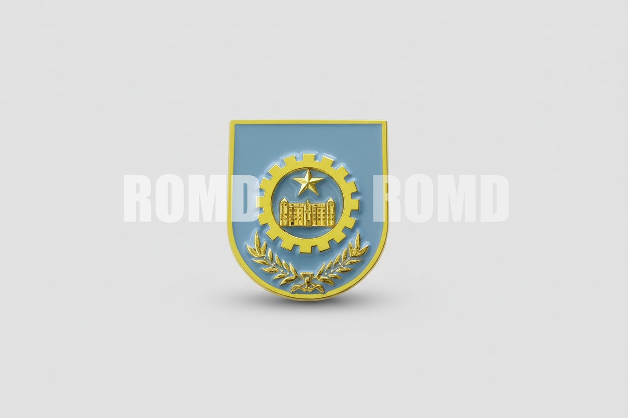 Distintivo Metálico de BOLSO (formação) EXÉRCITO - 3D ALTO-RELEVO fixação PINO