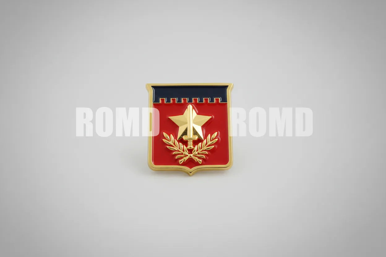 Distintivo Metálico de BOLSO (formação) EXÉRCITO - 3D ALTO-RELEVO fixação PINO