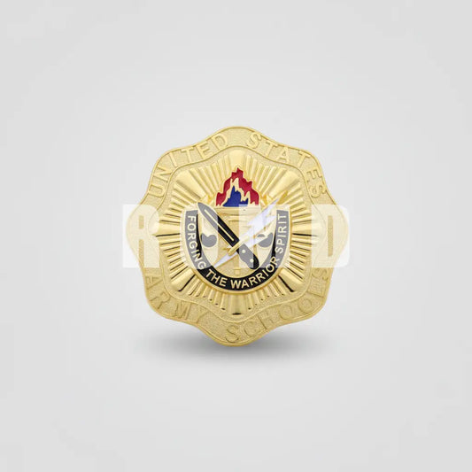 Distintivo Metálico US Army Schools - Forging the Warrior Spirit - 3D ALTO-RELEVO