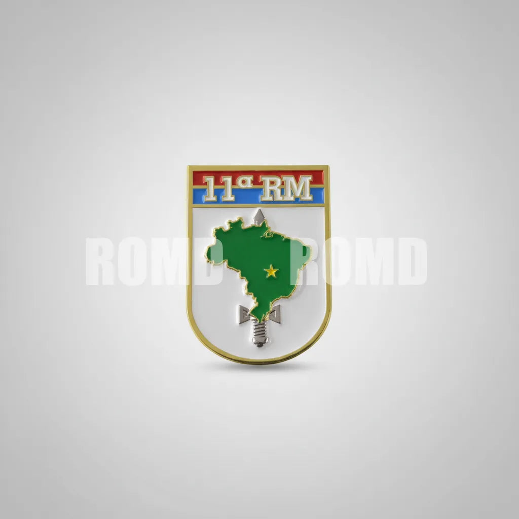 Distintivo metálico de Organização Militar modelo novo 3D ALTO-RELEVO (un)