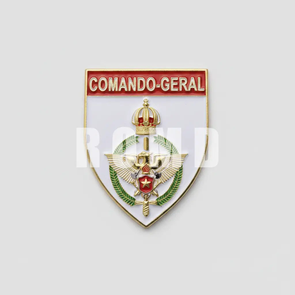 Distintivo Metálico de OM COMANDO GERAL CBMRJ alto relevo 3D