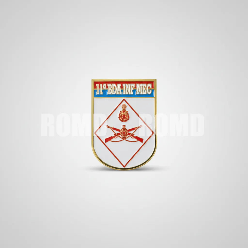 Distintivo metálico de Organização Militar modelo novo 3D ALTO-RELEVO (un)