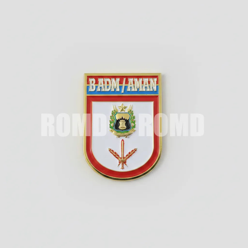Distintivo metálico de Organização Militar modelo novo 3D ALTO-RELEVO (un)