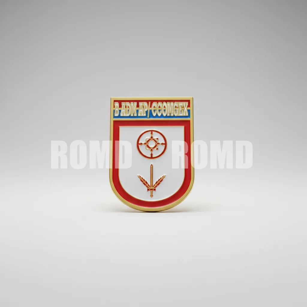 Distintivo metálico de Organização Militar modelo novo 3D ALTO-RELEVO (un)