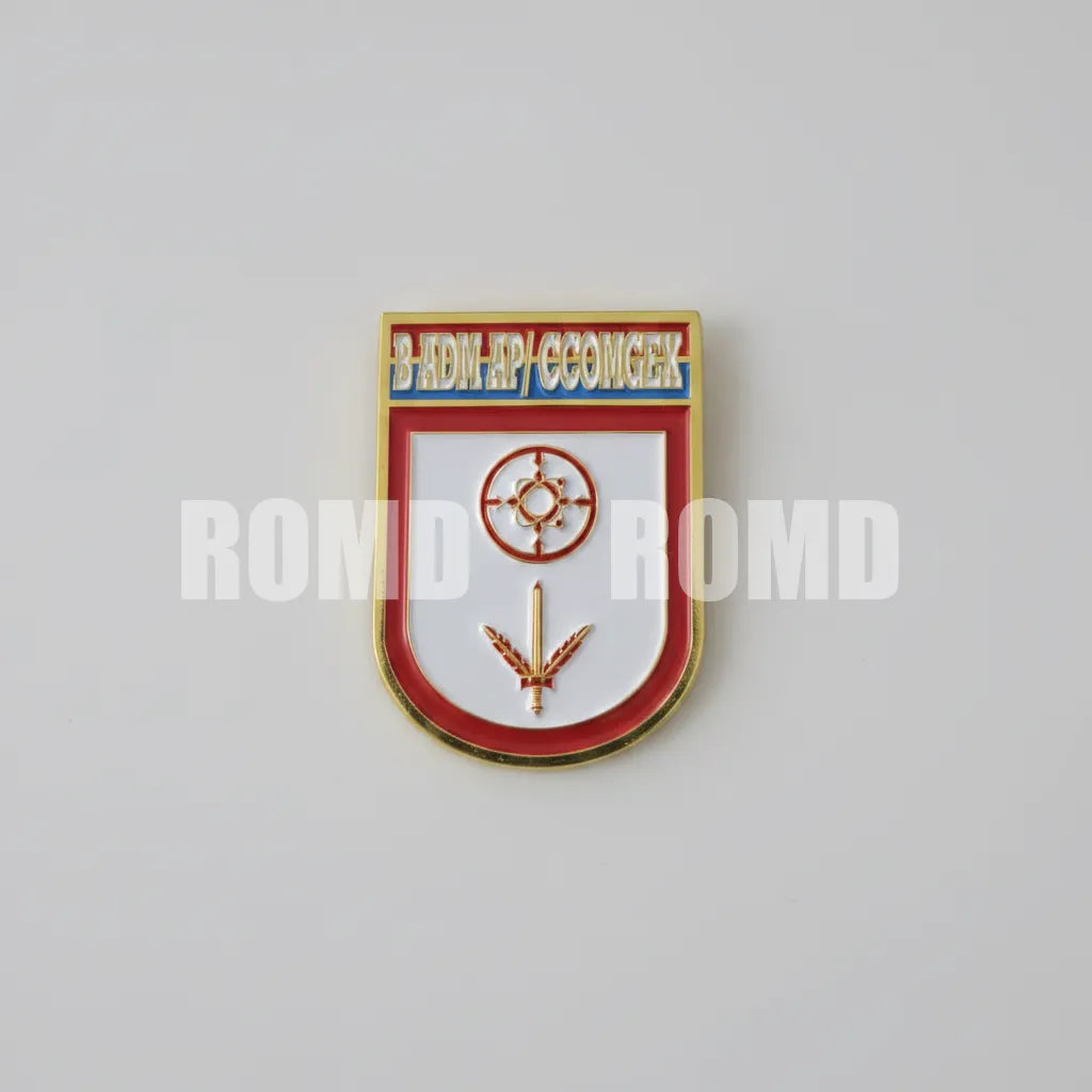 Distintivo metálico de Organização Militar modelo novo 3D ALTO-RELEVO (un)