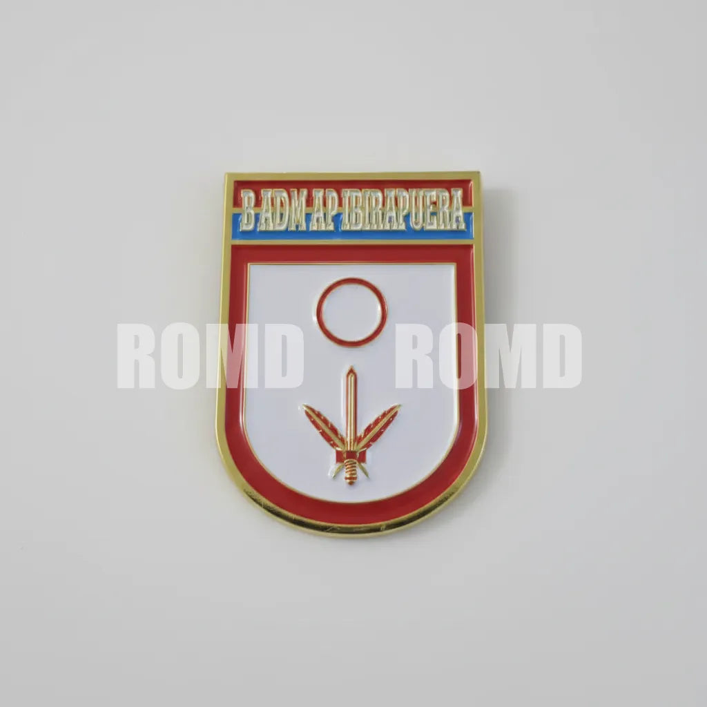 Distintivo metálico de Organização Militar modelo novo 3D ALTO-RELEVO (un)