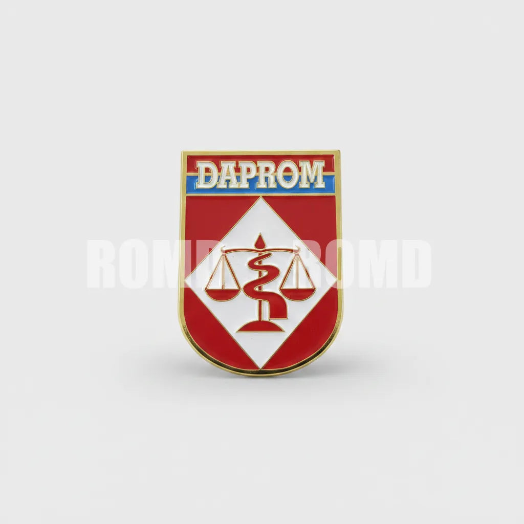 Distintivo metálico de Organização Militar modelo novo 3D ALTO-RELEVO (un)