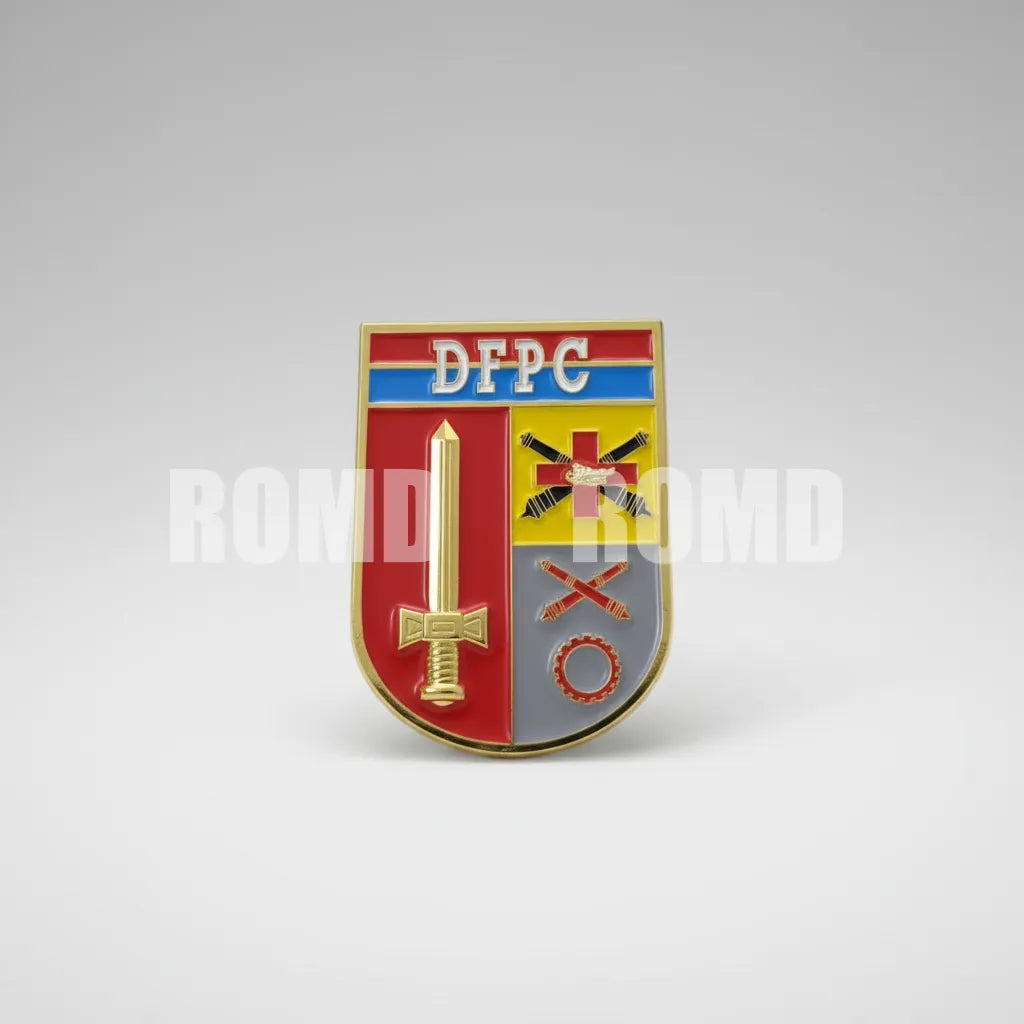 Distintivo metálico de Organização Militar modelo novo 3D ALTO-RELEVO (un)