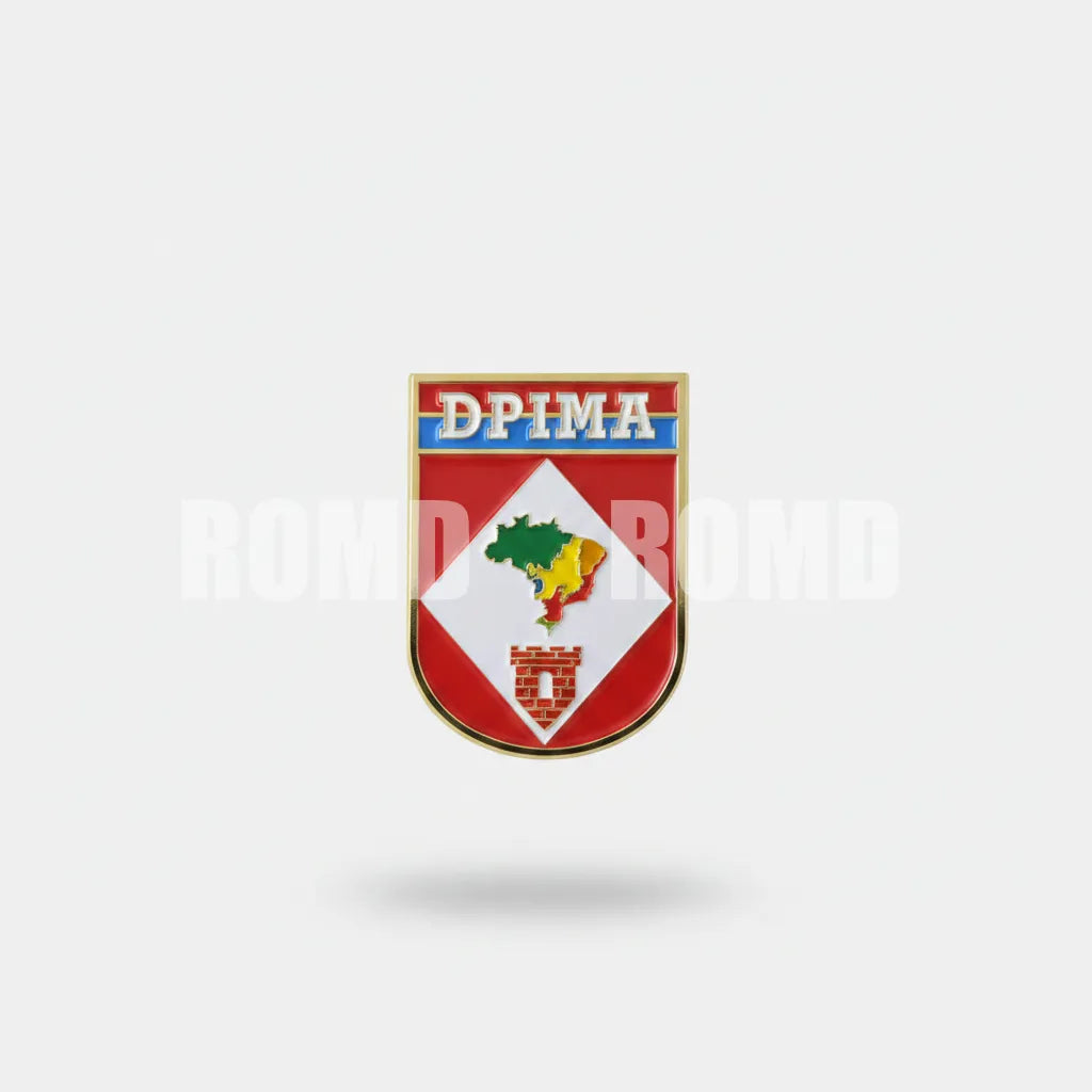 Distintivo metálico de Organização Militar modelo novo 3D ALTO-RELEVO (un)