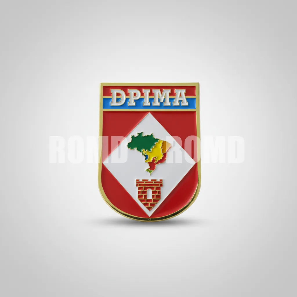 Distintivo metálico de Organização Militar modelo novo 3D ALTO-RELEVO (un)