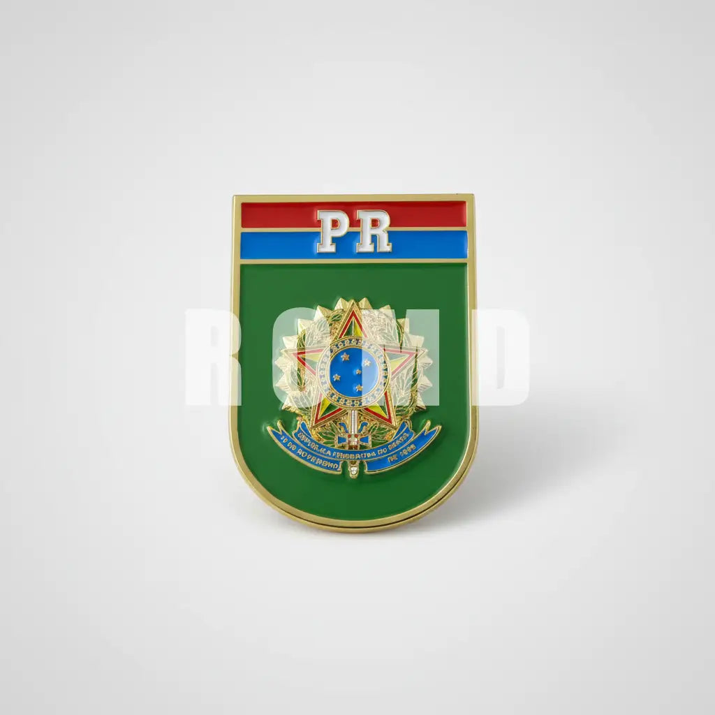 Distintivo metálico de Organização Militar modelo novo 3D ALTO-RELEVO (un)