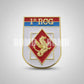 Distintivo metálico de Organização Militar modelo novo 3D ALTO-RELEVO (un)