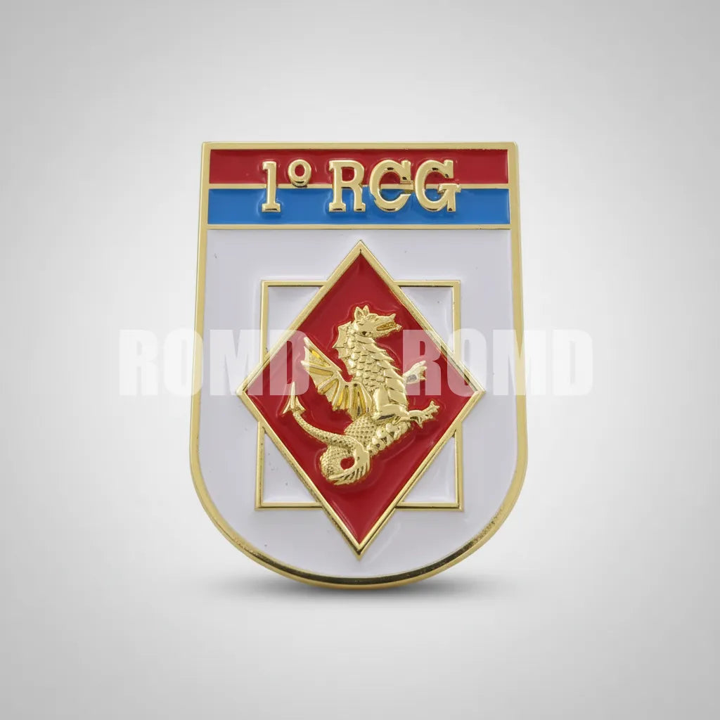 Distintivo metálico de Organização Militar modelo novo 3D ALTO-RELEVO (un)