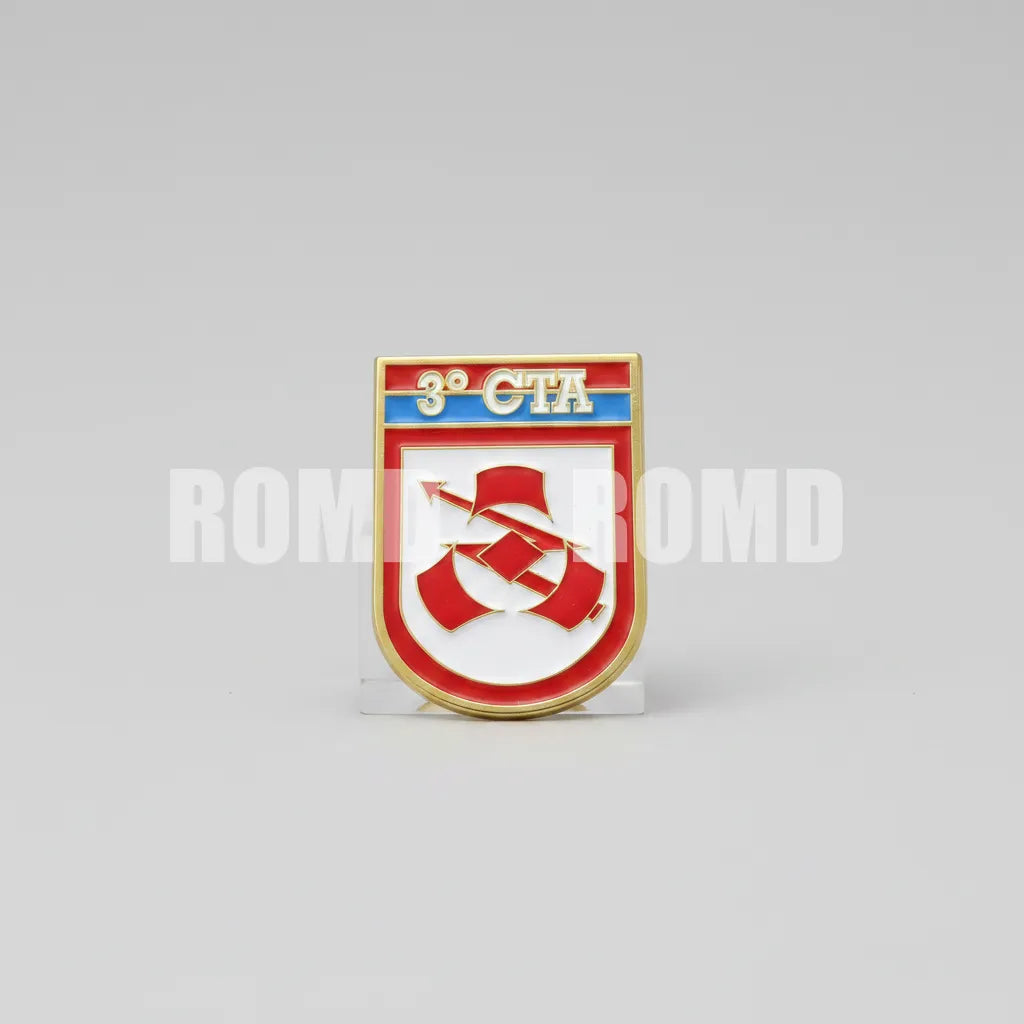Distintivo metálico de Organização Militar modelo novo 3D ALTO-RELEVO (un)