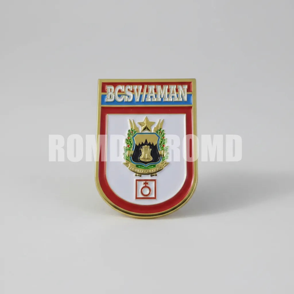 Distintivo metálico de Organização Militar modelo novo 3D ALTO-RELEVO (un)