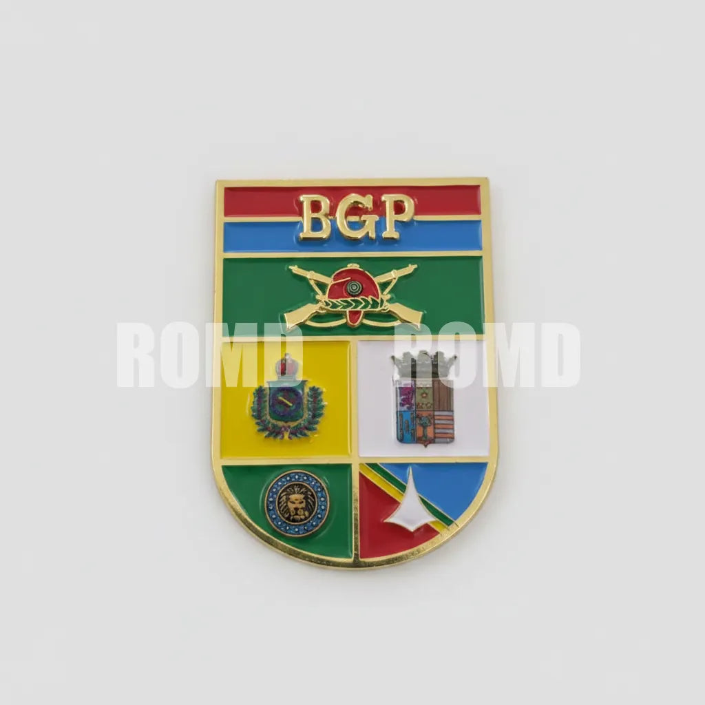 Distintivo metálico de Organização Militar modelo novo 3D ALTO-RELEVO (un)