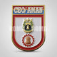 Distintivo metálico de Organização Militar modelo novo 3D ALTO-RELEVO (un)