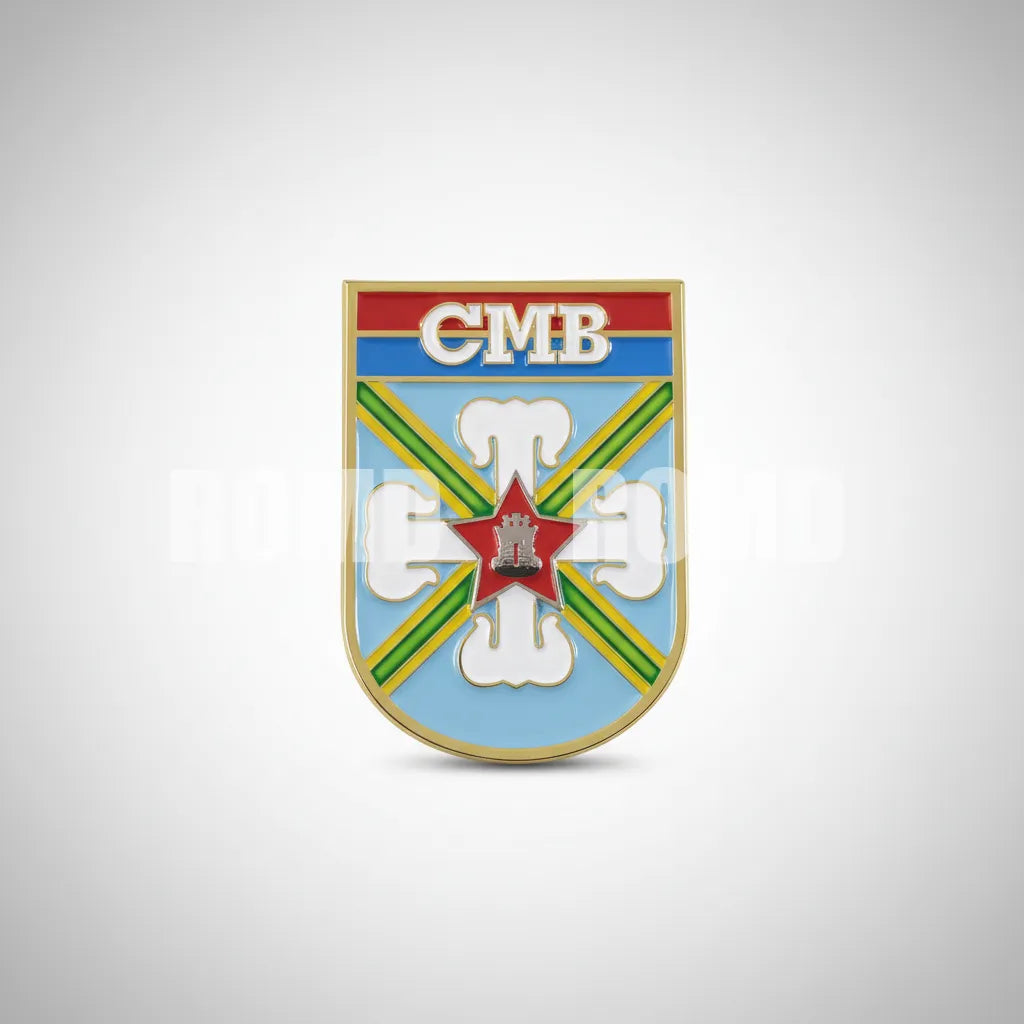 Distintivo metálico de Organização Militar modelo novo 3D ALTO-RELEVO (un)
