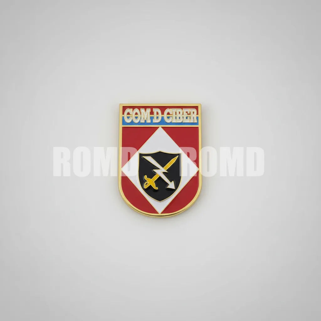 Distintivo metálico de Organização Militar modelo novo 3D ALTO-RELEVO (un)
