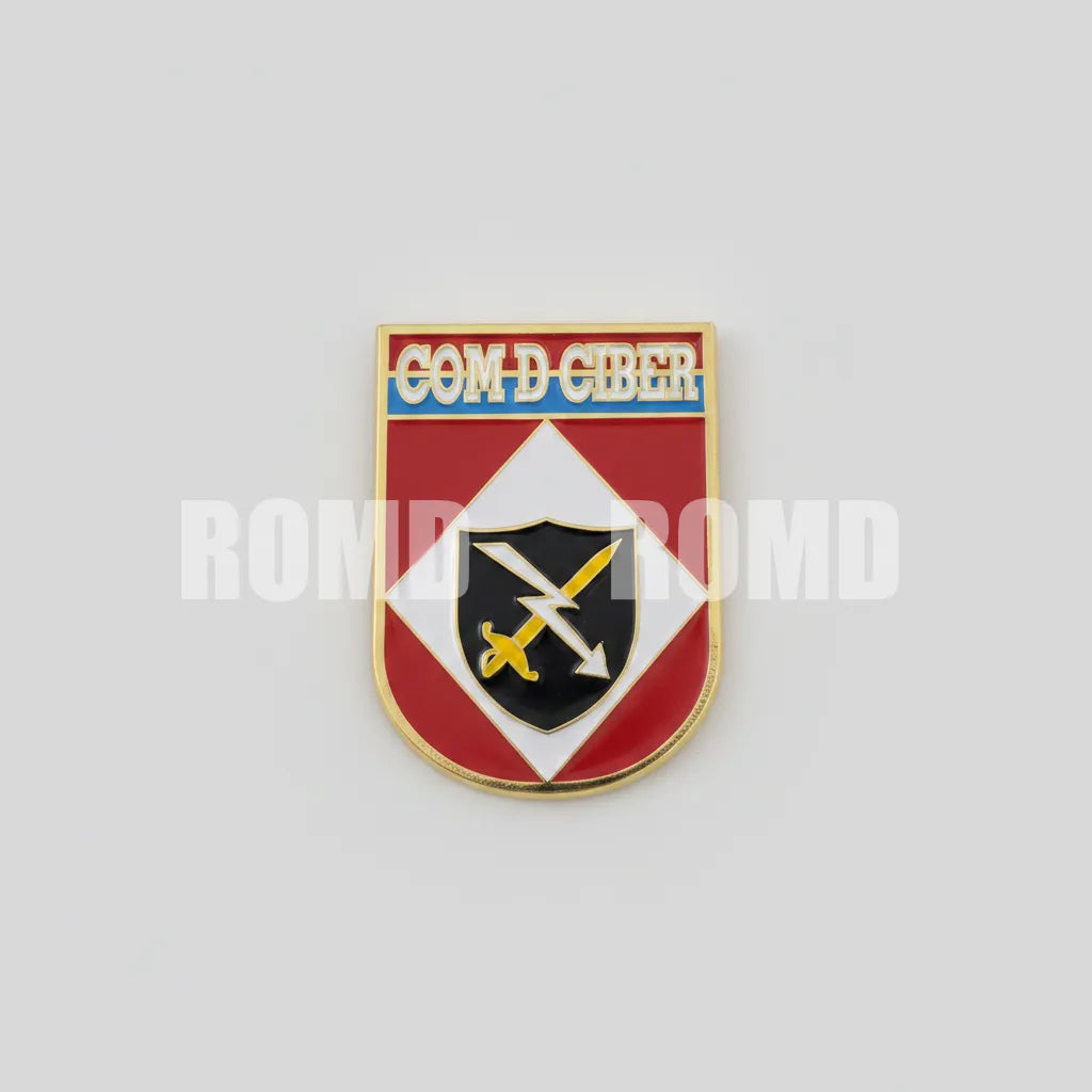 Distintivo metálico de Organização Militar modelo novo 3D ALTO-RELEVO (un)