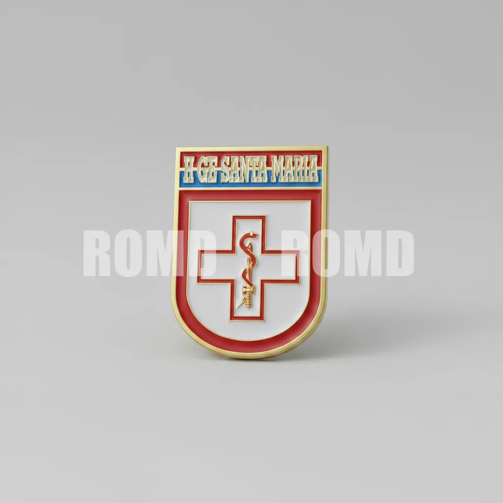 Distintivo metálico de Organização Militar modelo novo 3D ALTO-RELEVO (un)