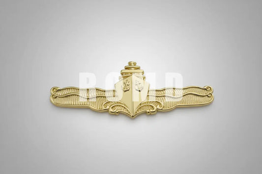Distintivo Metálico do Curso de OFICIAL DE SUPERFÍCIE - 3D ALTO-RELEVO