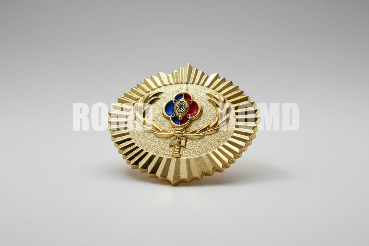 Distintivo Metálico de BOLSO EXÉRCITO - 3D ALTO-RELEVO fixação PINO