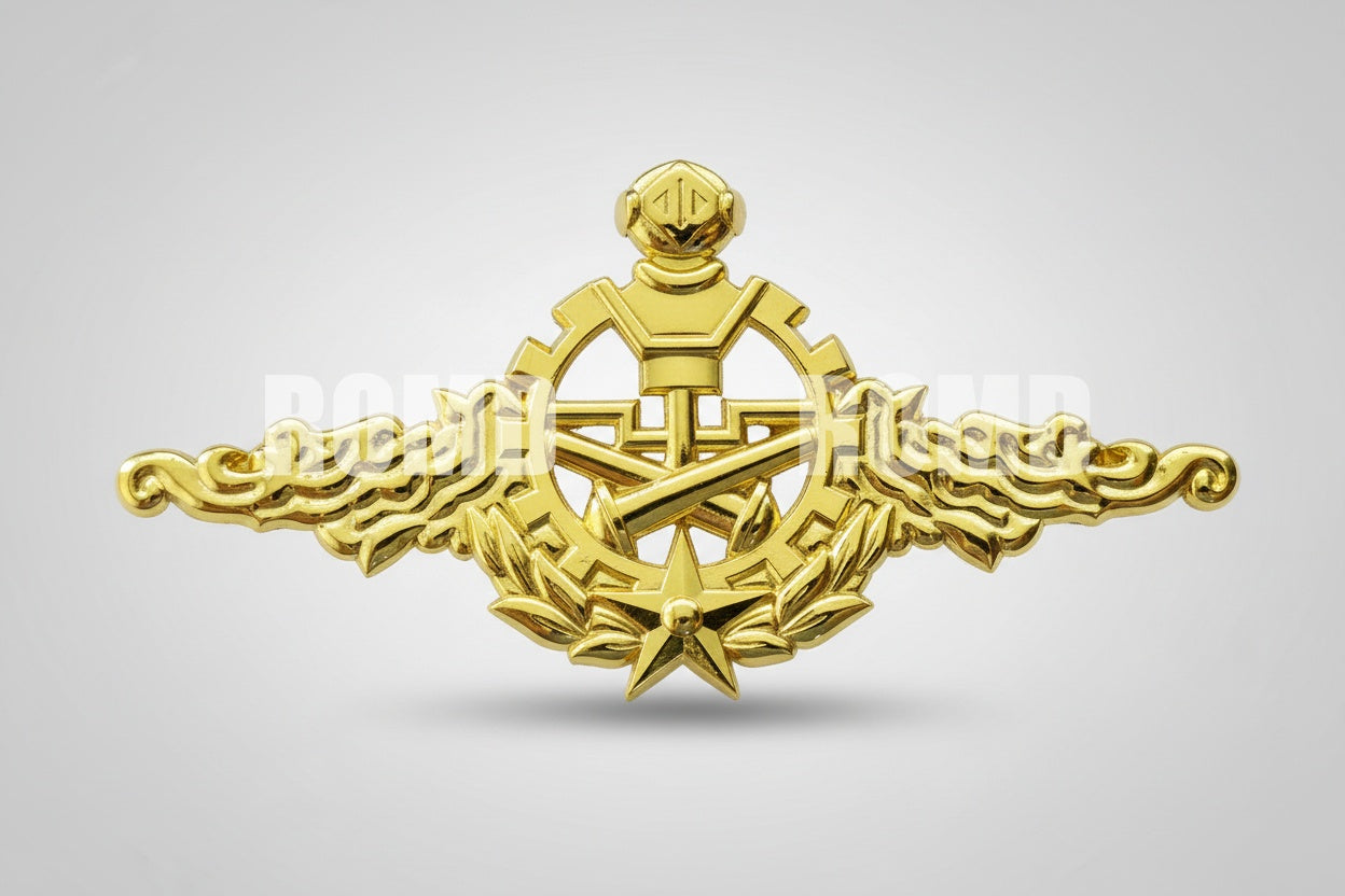 Distintivo Metálico de PEITO EXÉRCITO - 3D ALTO-RELEVO fixação PINO