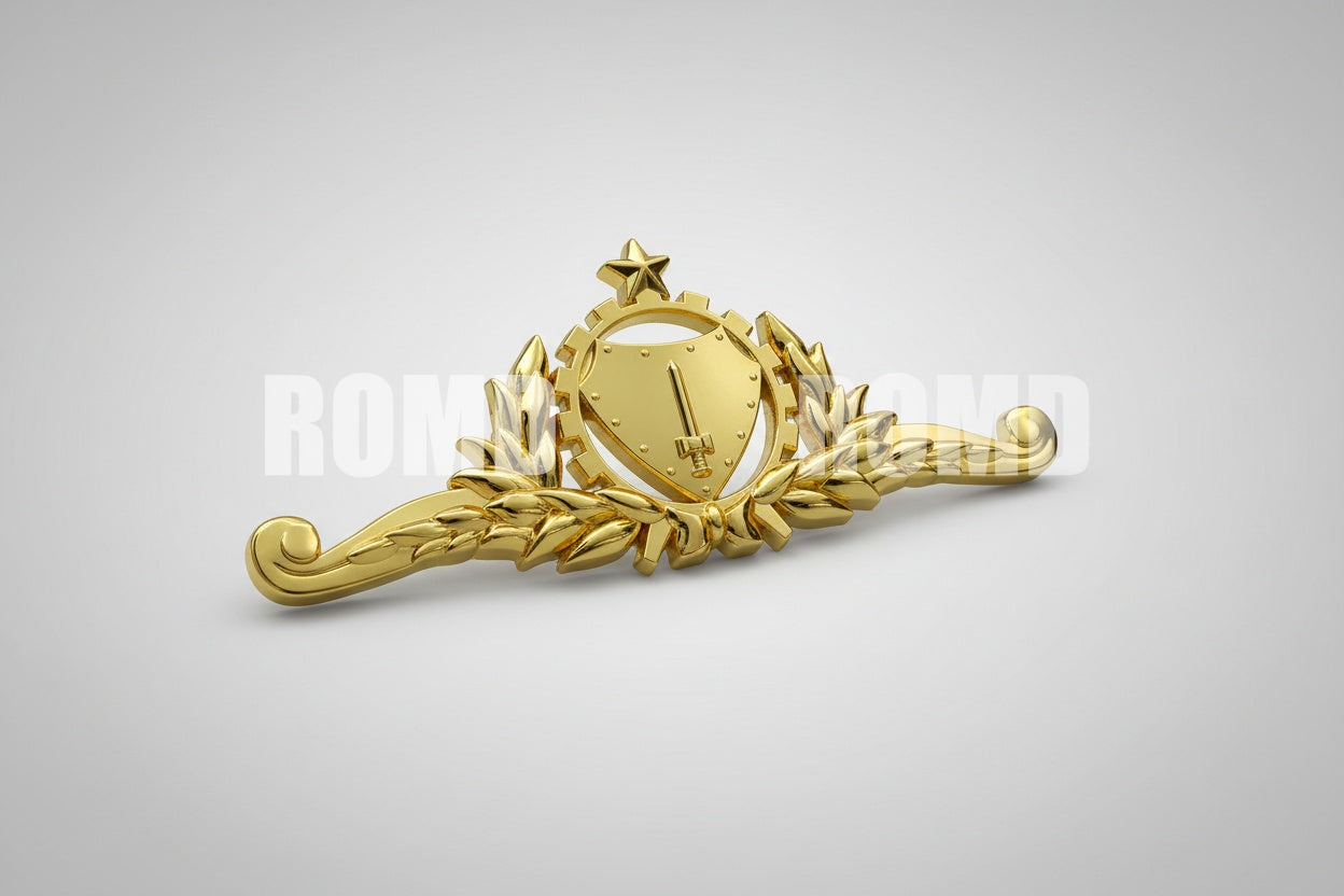 Distintivo Metálico de PEITO EXÉRCITO - 3D ALTO-RELEVO fixação PINO